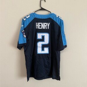 NFL Navy Football Jersey with NFL and Nike Patches